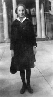 Virginia Apgar on her first day of high school, 1921