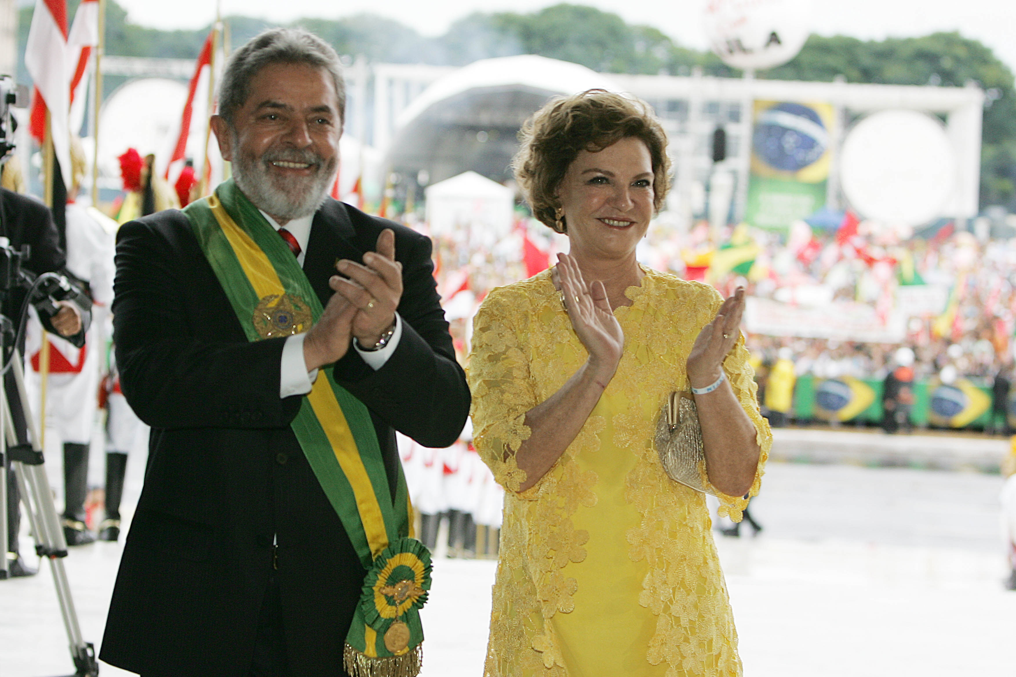 Presidente Lula e a primeira-dama, Marisa Let�cia, durante cerim�nia de posse no Pal�cio do Planalto_ (Bras�lia, DF, 01/01/2007) _ Foto: Ricardo Stuckert/PR